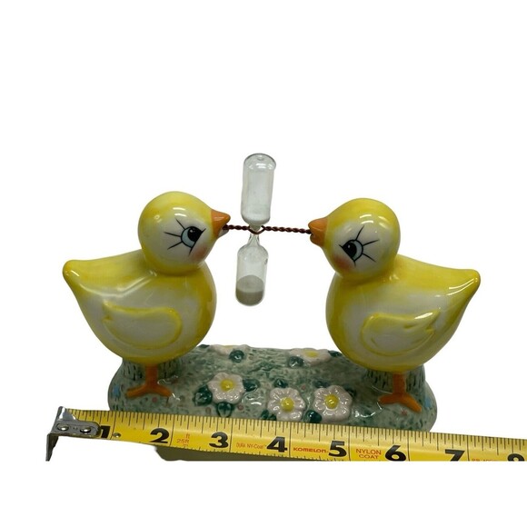 Cracker Barrel Porcelain Kitchen 3-minute Egg Timer-2 Chickens RARE - Picture 15 of 16